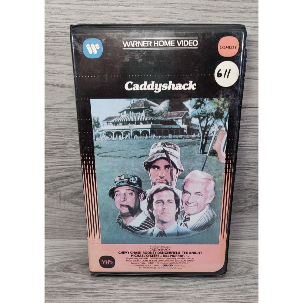 Caddyshack (1980 VHS, Clamshell) Chevy Chase, Bill Murray, Clam Shell